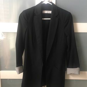Zara oversized black blazer
